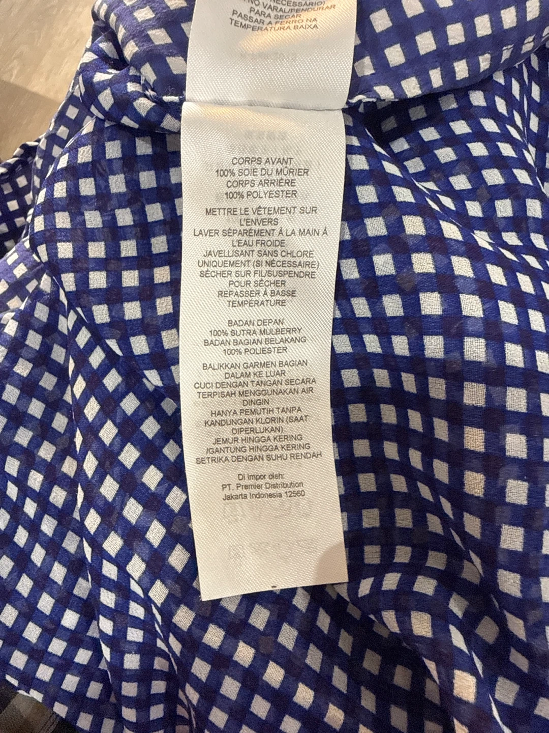 Armani Exchange Blue Gingham Button-Down Shirt size XXS - photo 5