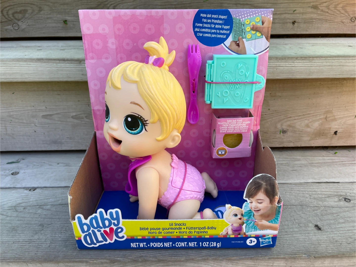 (New) Baby Alive Lil Snacks Doll
