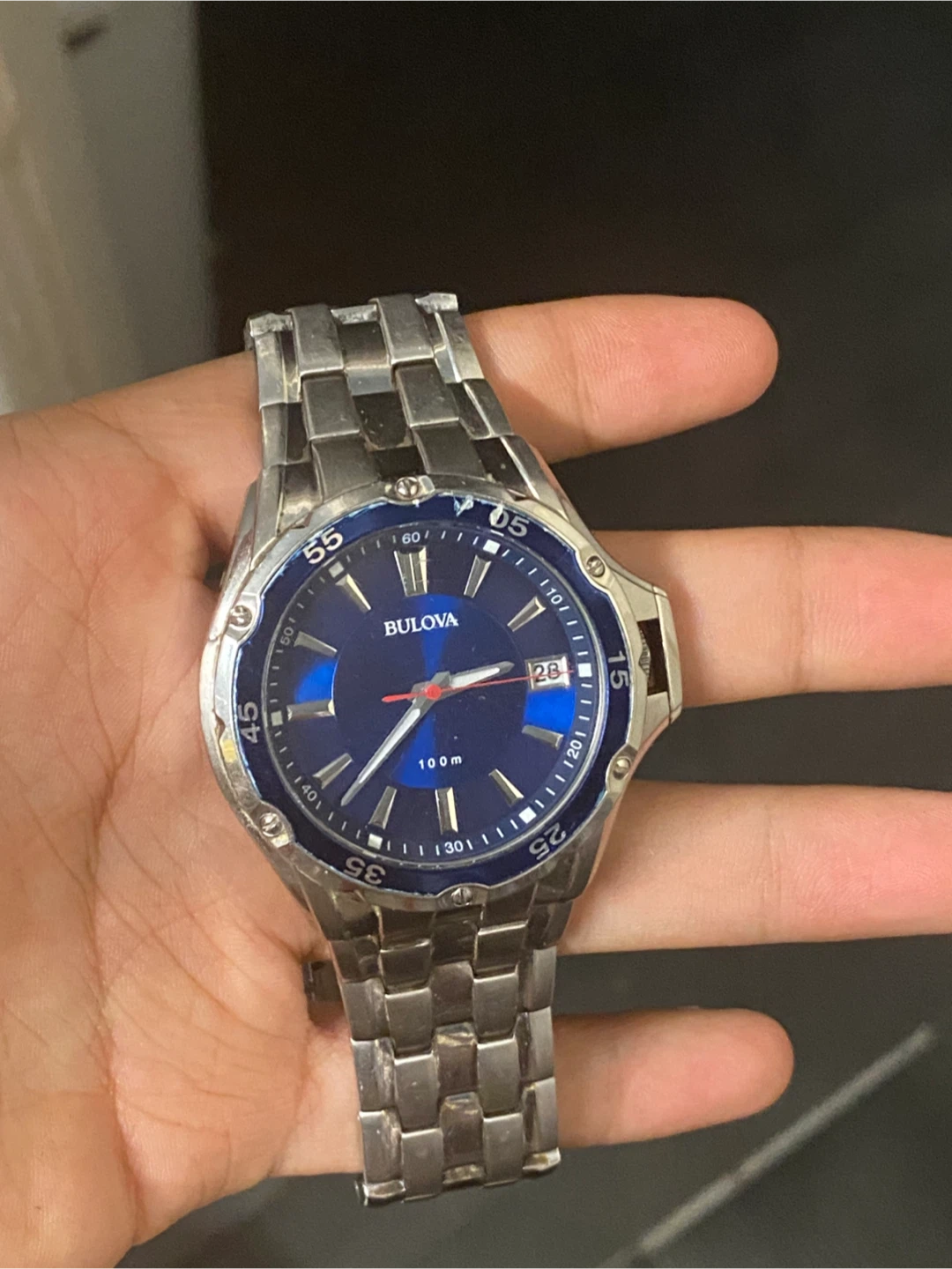 bulova classic blue/steel ø45 mm ref: 98b297