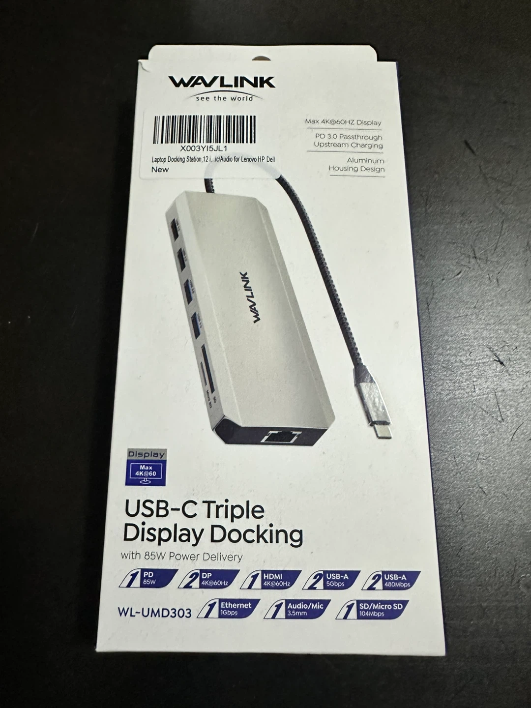 WAVLINK USB-C Triple Display Docking Station