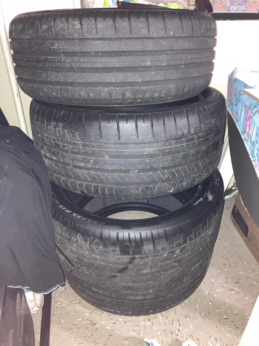 Set of 2 Tires 255/35 R19 and set of 2 Tires  225/40 R19