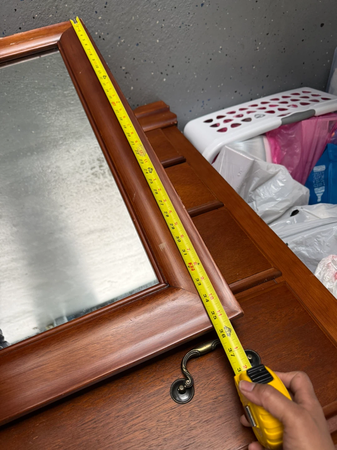 Wooden Framed Mirror - photo 3