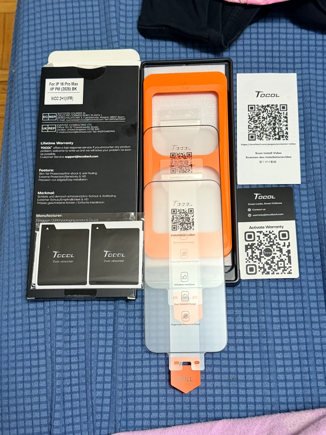 TOCOL iPhone 14 Pro Max Screen Protector 2 Pack