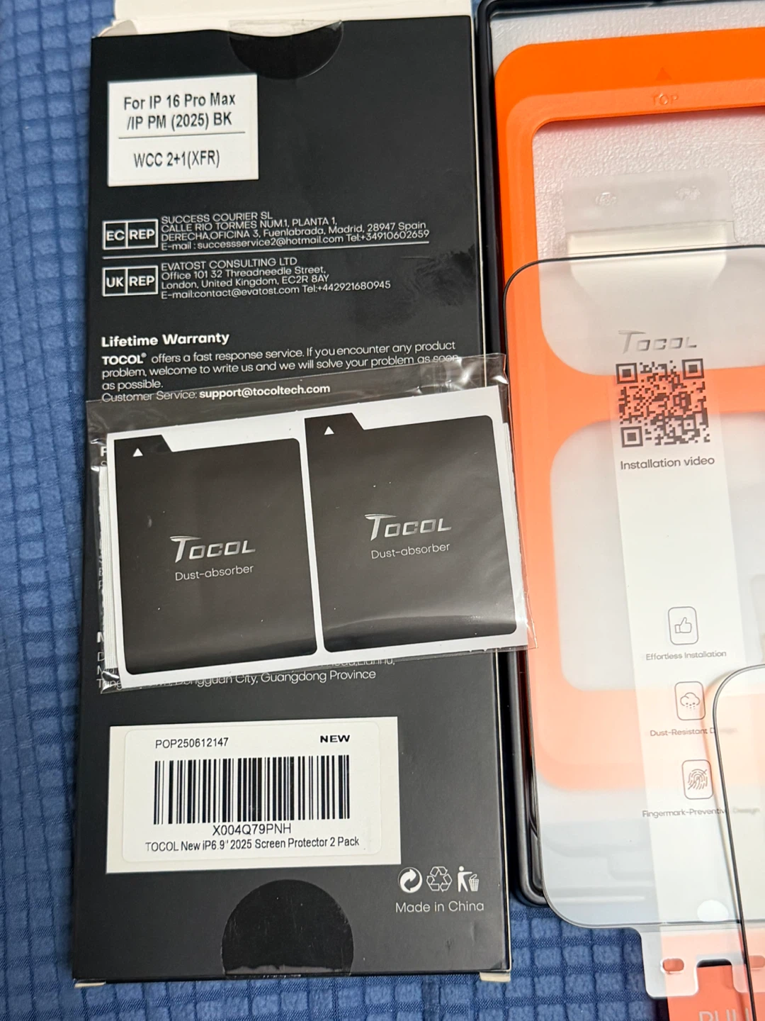 TOCOL iPhone 14 Pro Max Screen Protector 2 Pack - photo 3