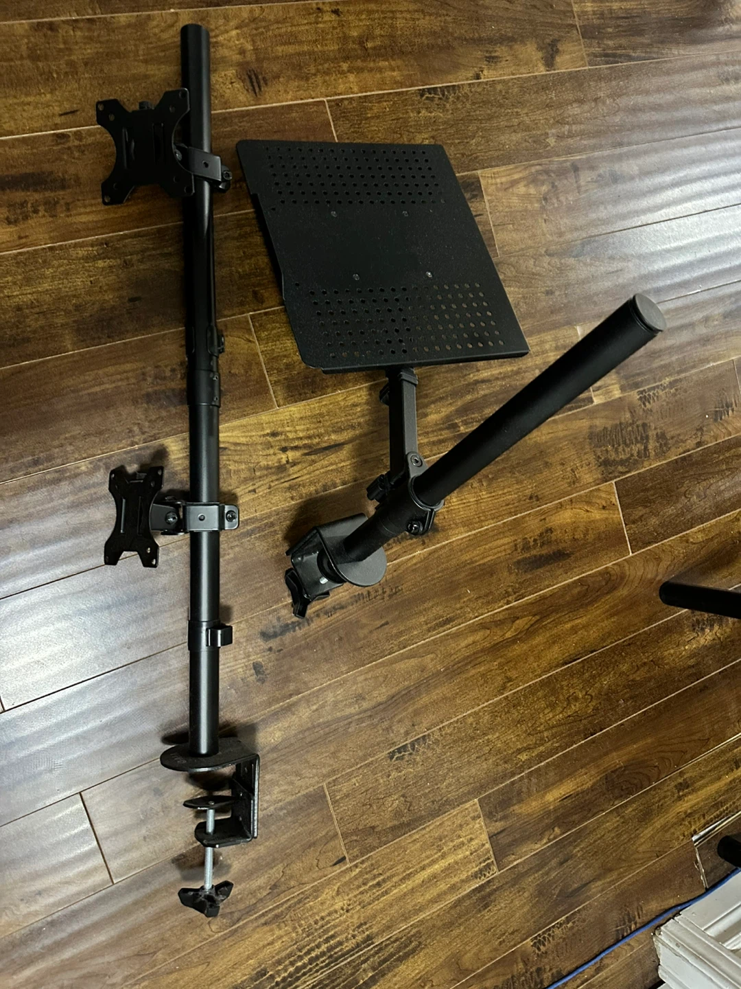 Dual Monitor and Laptop Desk Mount