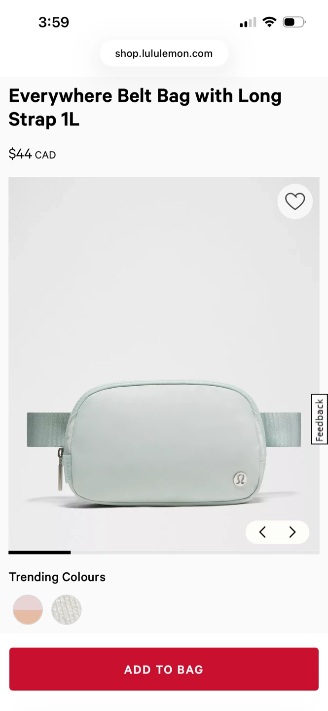 Lululemon Everywhere Belt Bag with Long Strap 1L