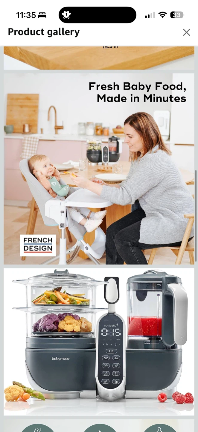 Babymoov Duo Meal Station 6-in-1 Baby Food Maker - photo 3