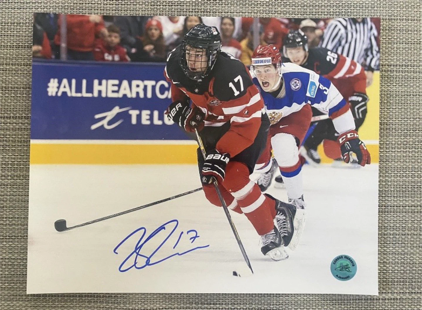 Autographed Connor McDavid Hockey Photo