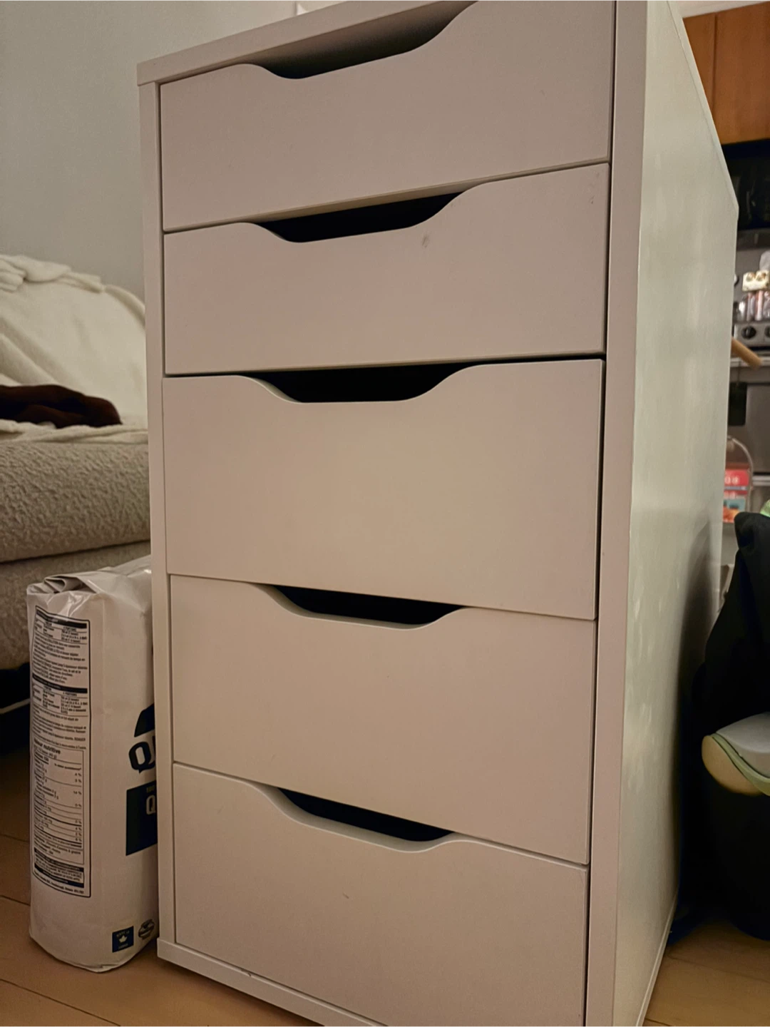 White IKEA ALEX Dresser