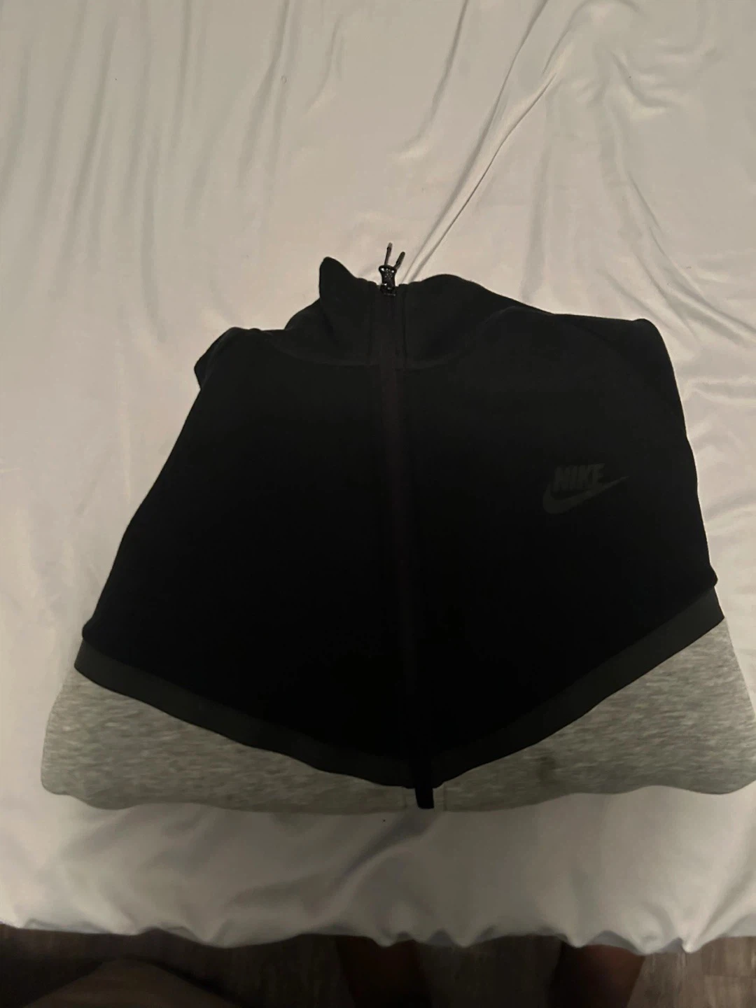 Nike Tech Fleece Full Zip Hoodie - Black/Grey - Size Medium - photo 4