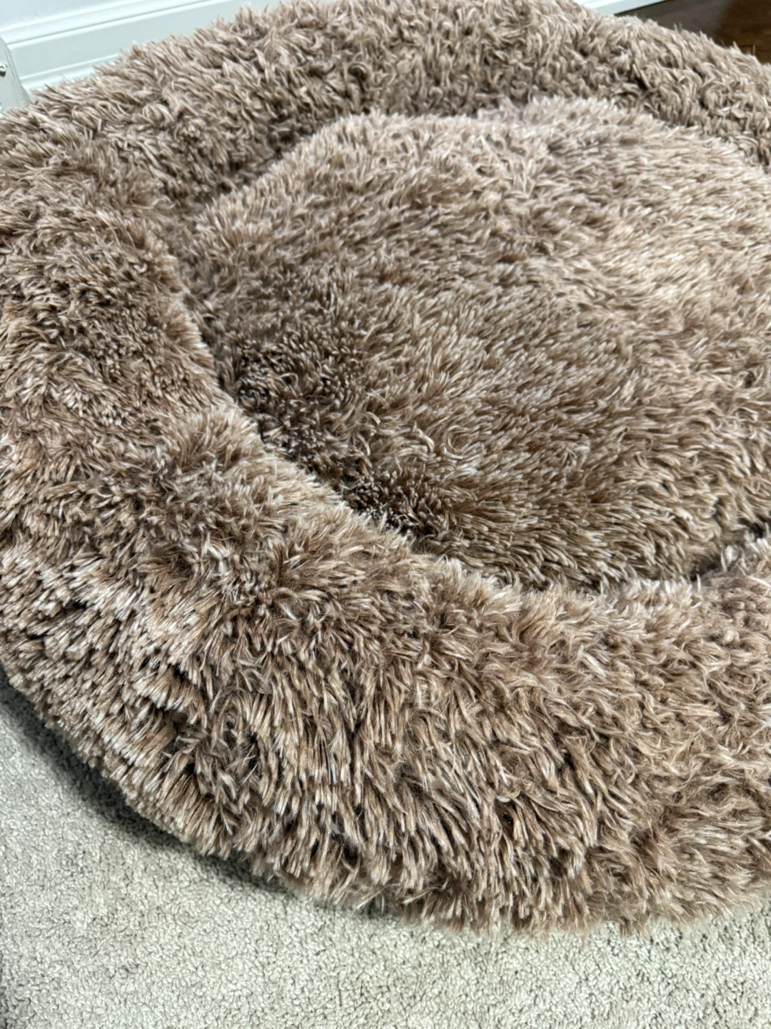 Large Calming Dog Bed 36”x36” Plush Round Pet Bed - photo 5