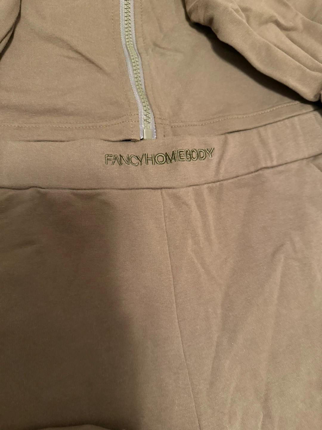 HOMEBODY Brown Full Zip Jumpsuit Size L - photo 4