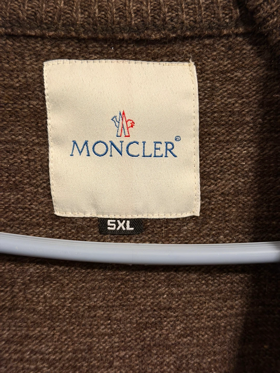 Moncler Full Zip Cardigan Sweater Brown 5XL - photo 3