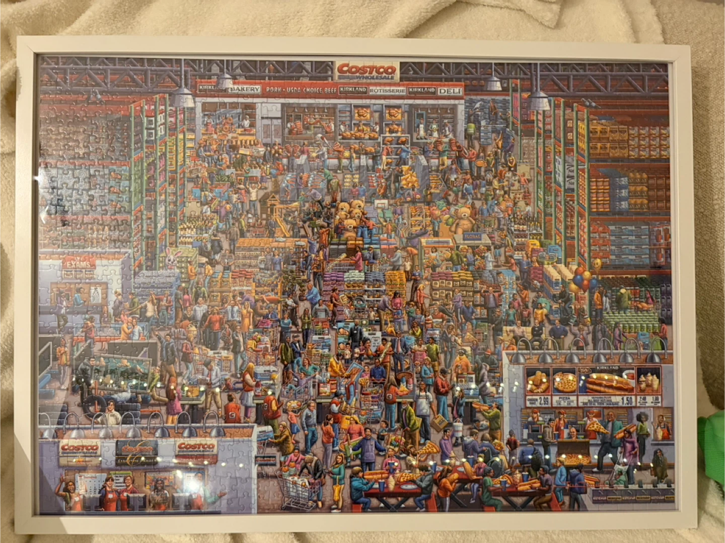 Costco Wholesale Jigsaw Puzzle + IKEA Frame