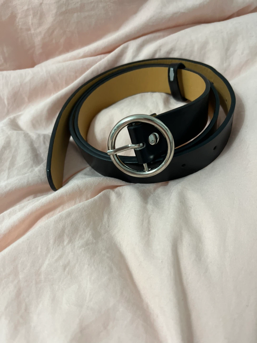 Black Belt with Silver Buckle