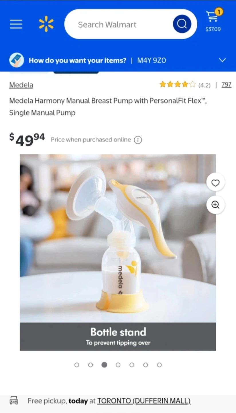 Medela Harmony Manual Breast Pump with PersonalFit Flex