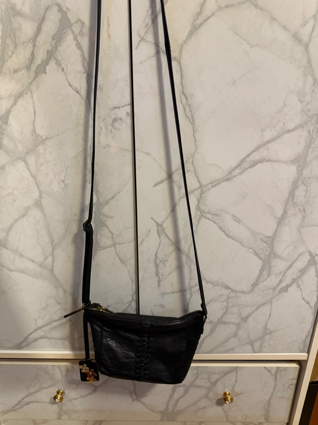 Women Black Leather Crossbody Bag. Priced to clear! - photo 2