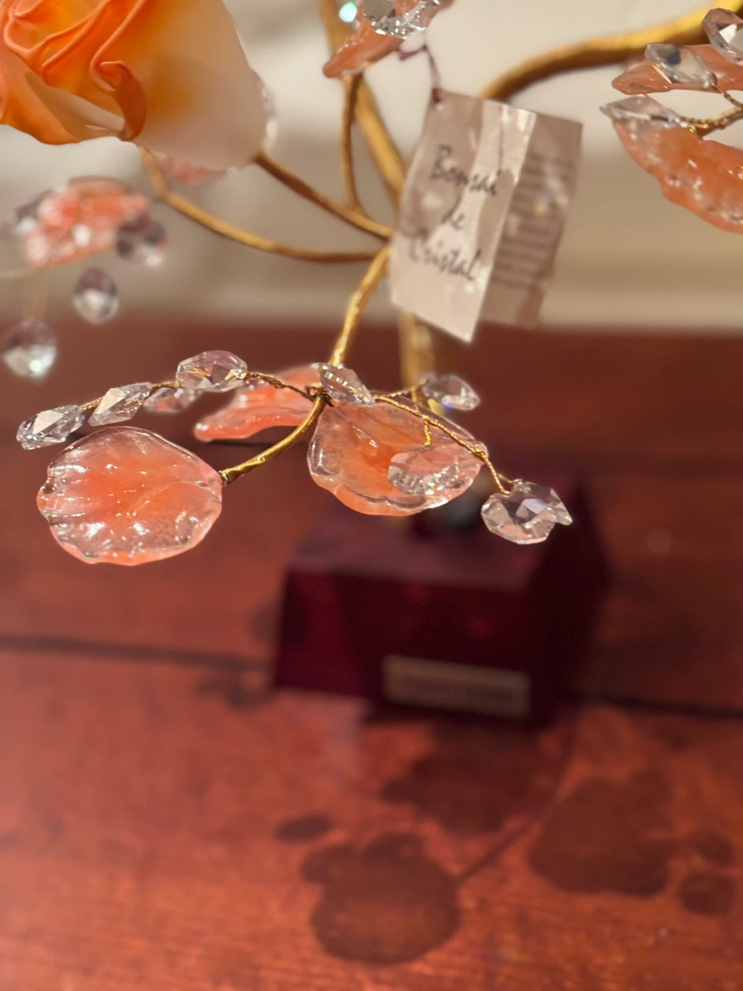 Orange Crystal Bonsai Tree Decoration - photo 5