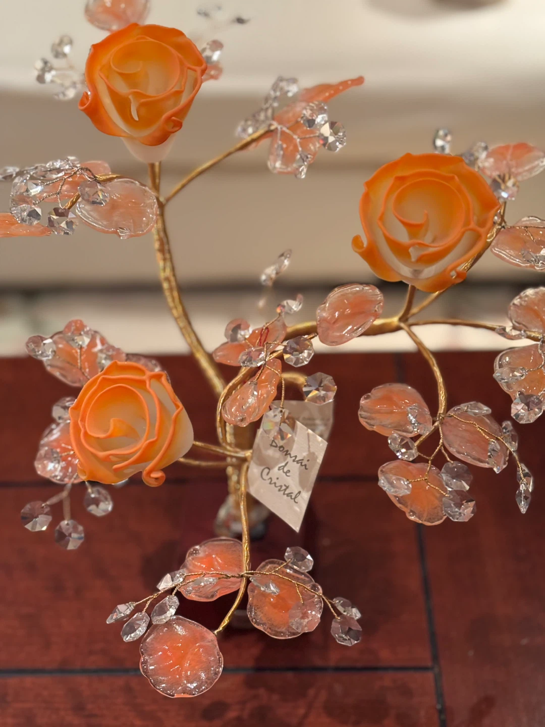 Orange Crystal Bonsai Tree Decoration - photo 4