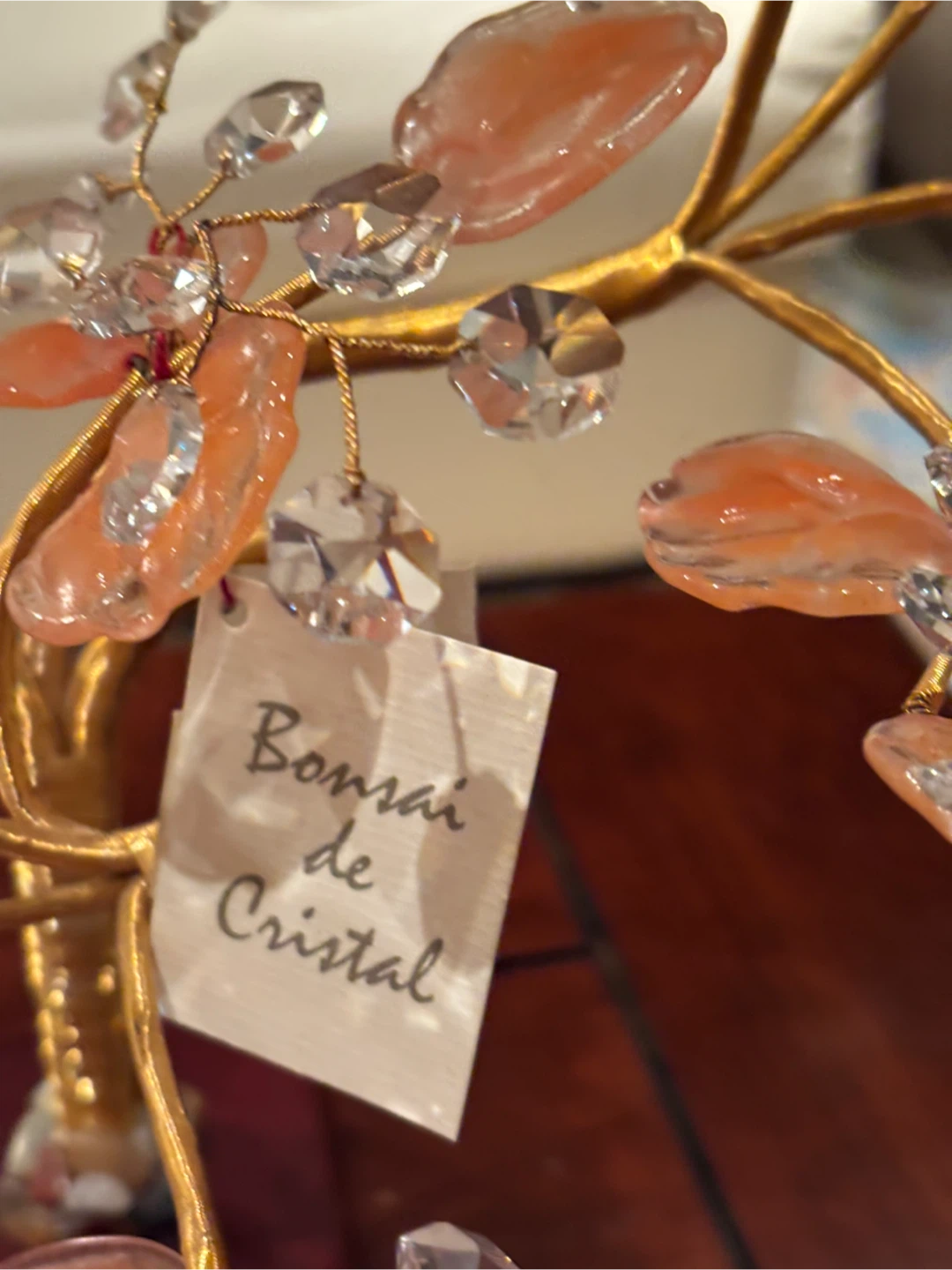 Orange Crystal Bonsai Tree Decoration - photo 2