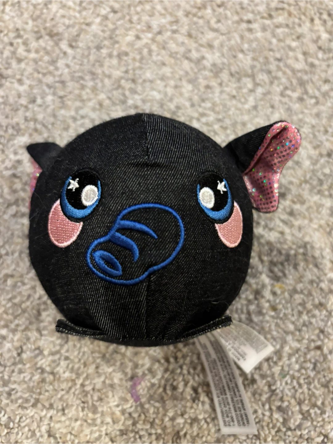 Squeezamals Black Elephant Plush - photo 2