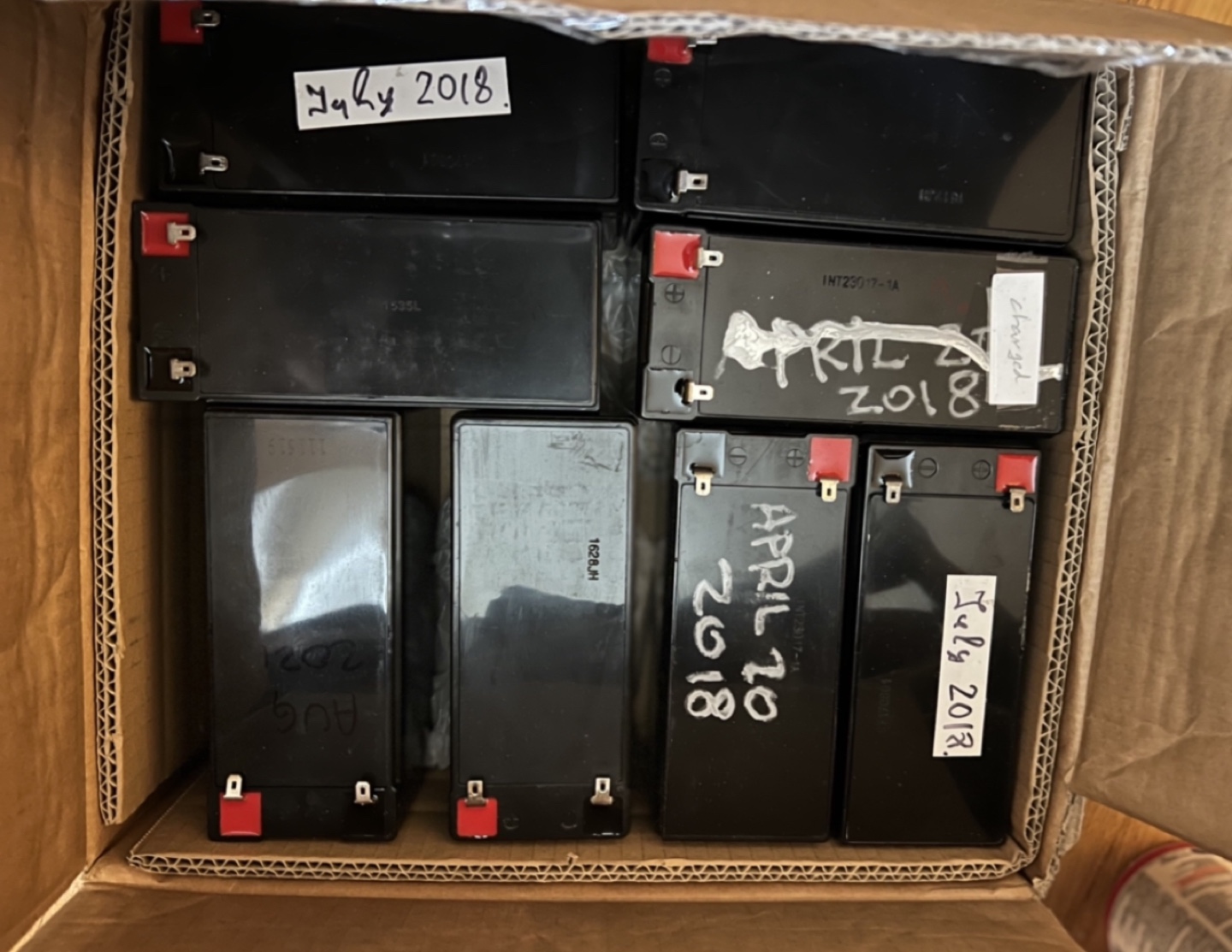 Rechargeable Batteries - Various Dates