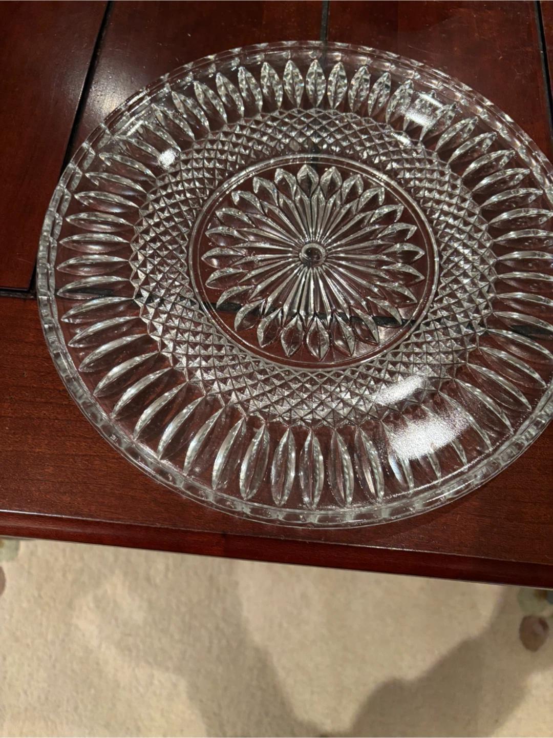 Clear Glass Decorative Plate - photo 4