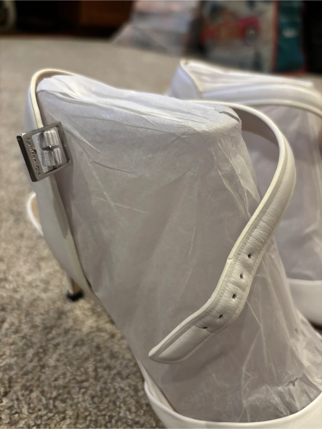 Louise et Cie White Leather Heels - photo 3