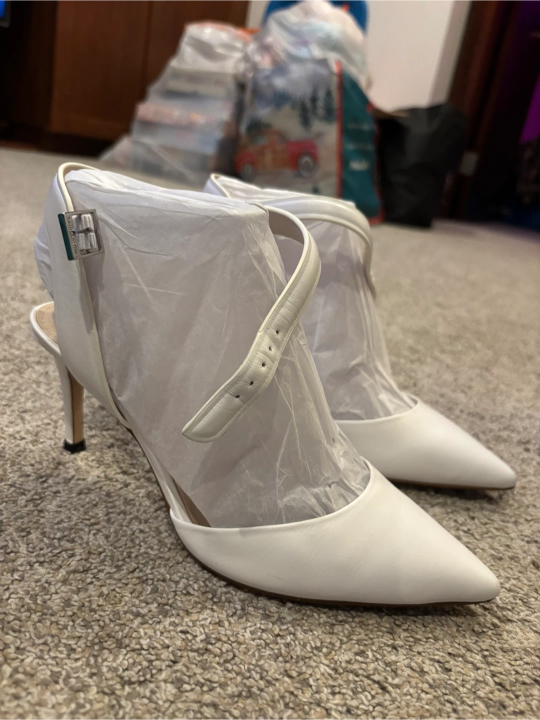 Louise et Cie White Leather Heels - photo 2