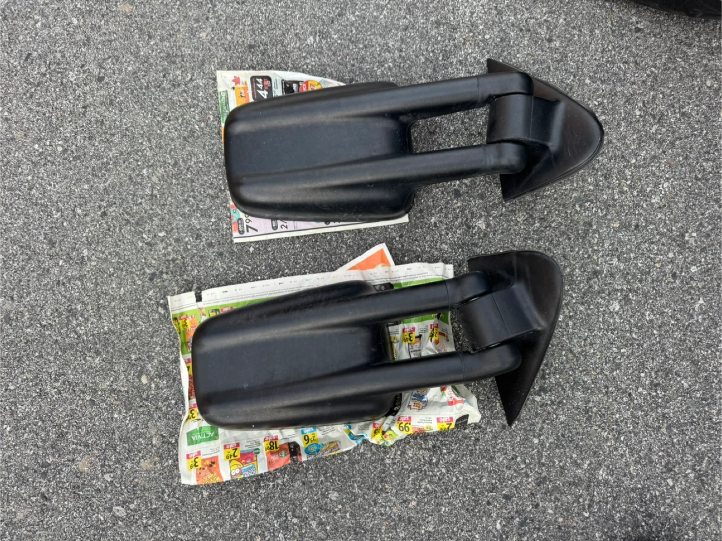 Pair of Black Towing Side Mirrors - photo 3