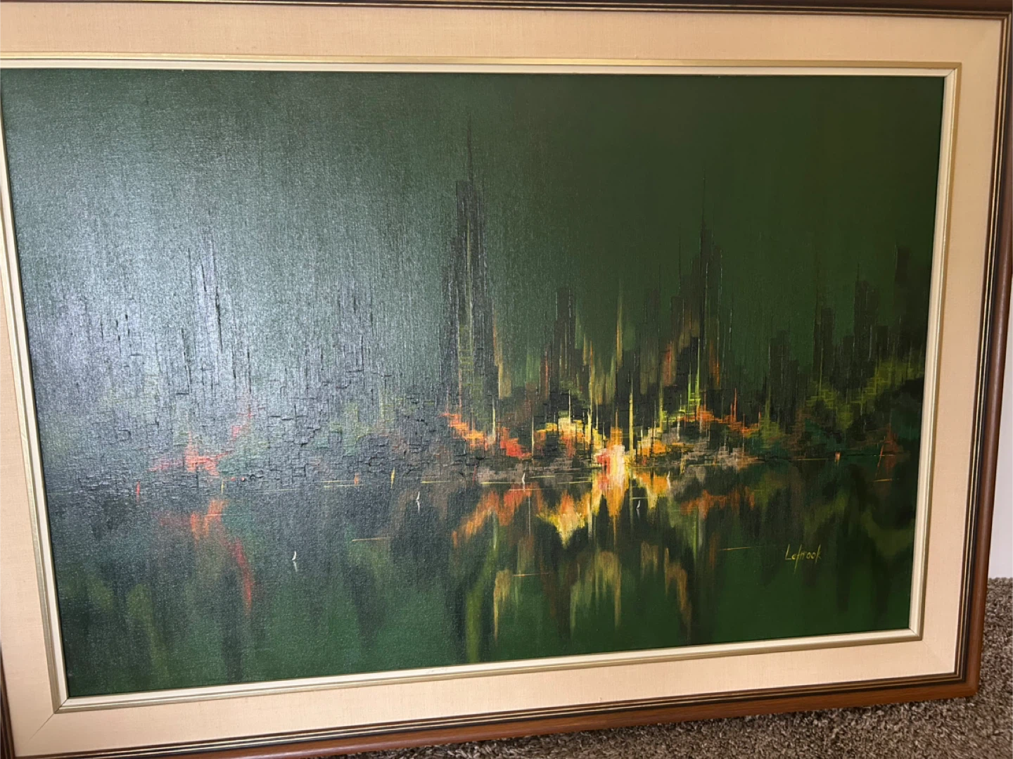 Le Poof Skyline Oil Painting