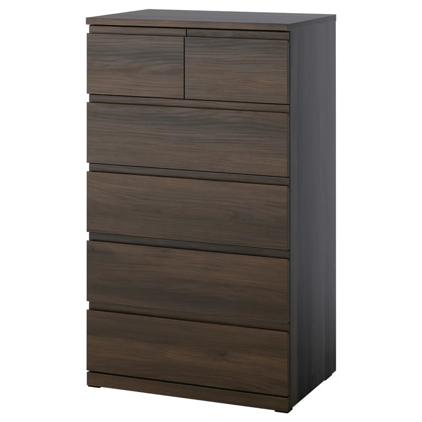 IKEA MALM Dark Brown Bed Frame with Storage Drawers - photo 2