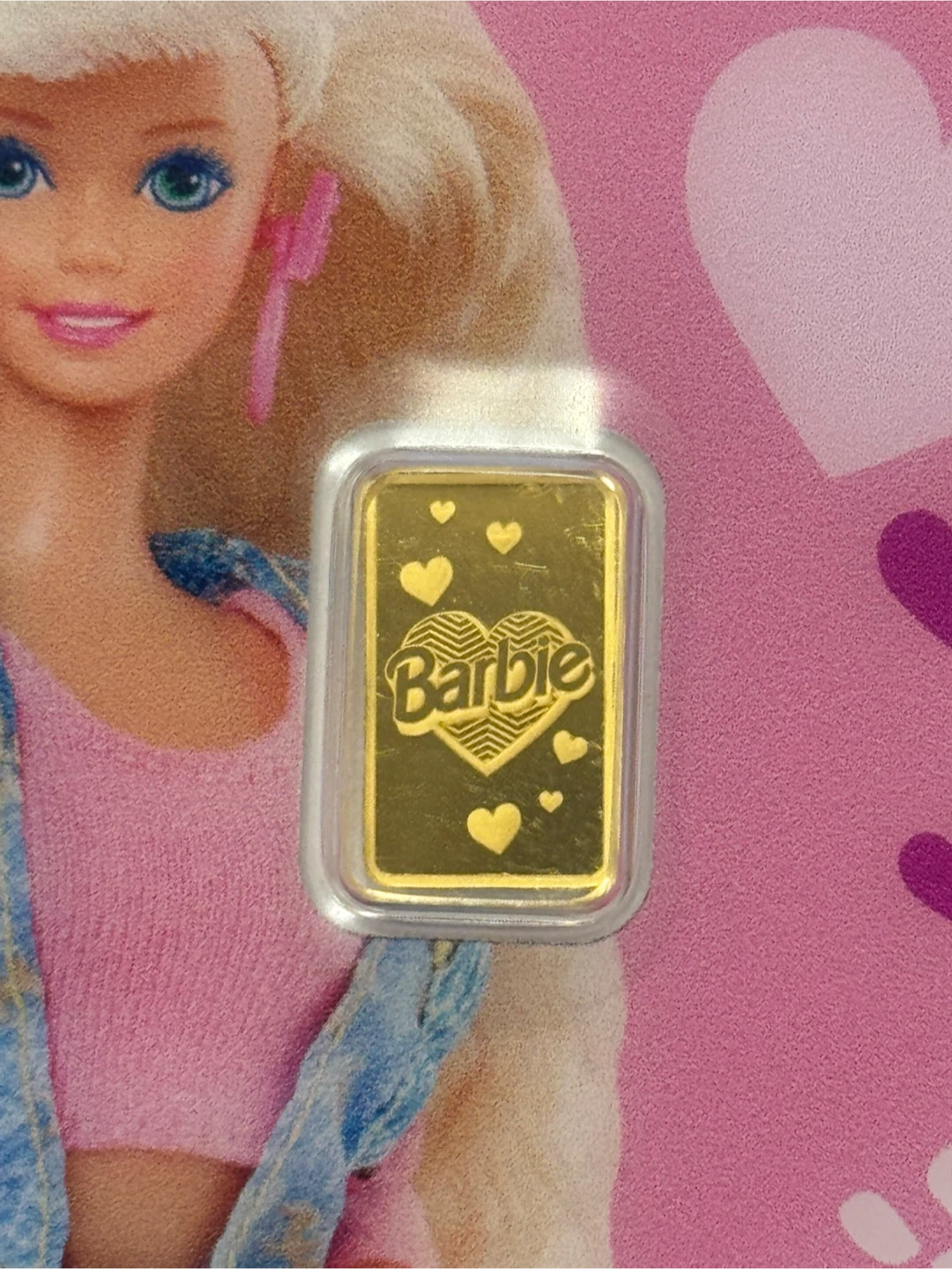 PAMP Barbie 1G Pure Gold Bar in essay 2nd edition - photo 3