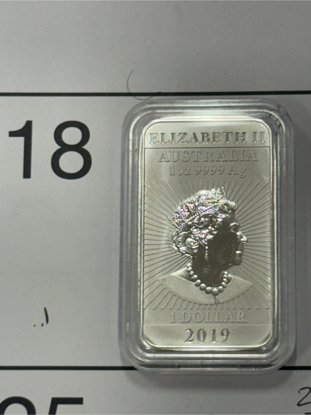 1oz 9999 2019 Silver Dragon bar in essay - photo 2