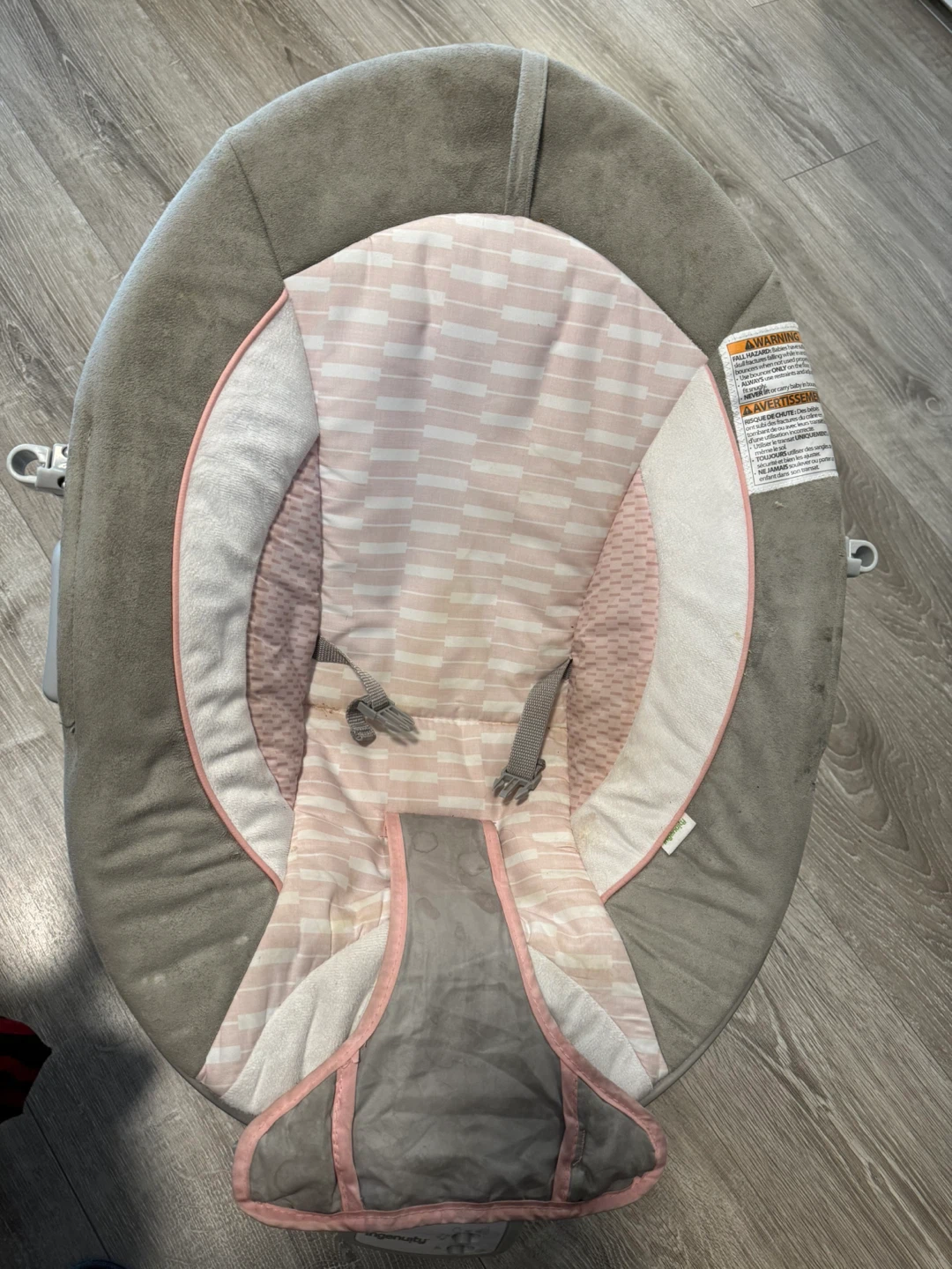 Ingenuity musical Baby Bouncer - Pink & Grey Unicorn Design - photo 3
