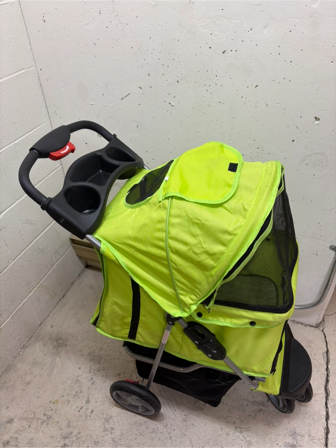 Lime Green Pet Stroller