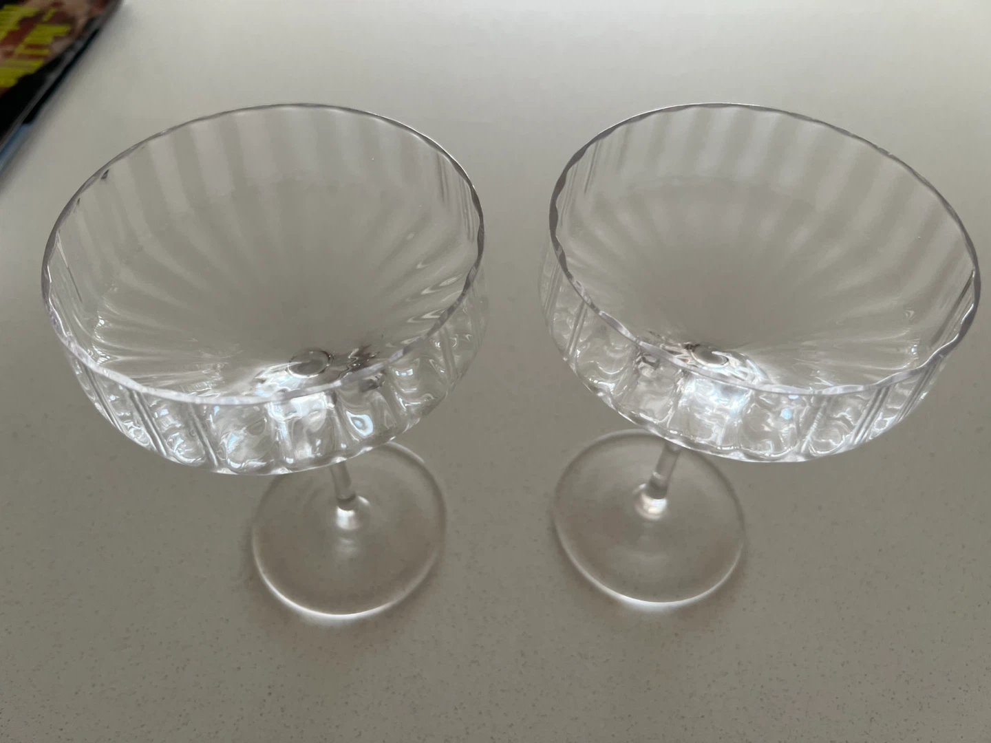 Set of 2 Clear Coupe Glasses - photo 3