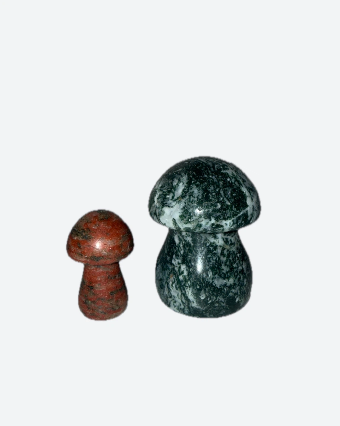 2 Mushroom crystal agates 🧡