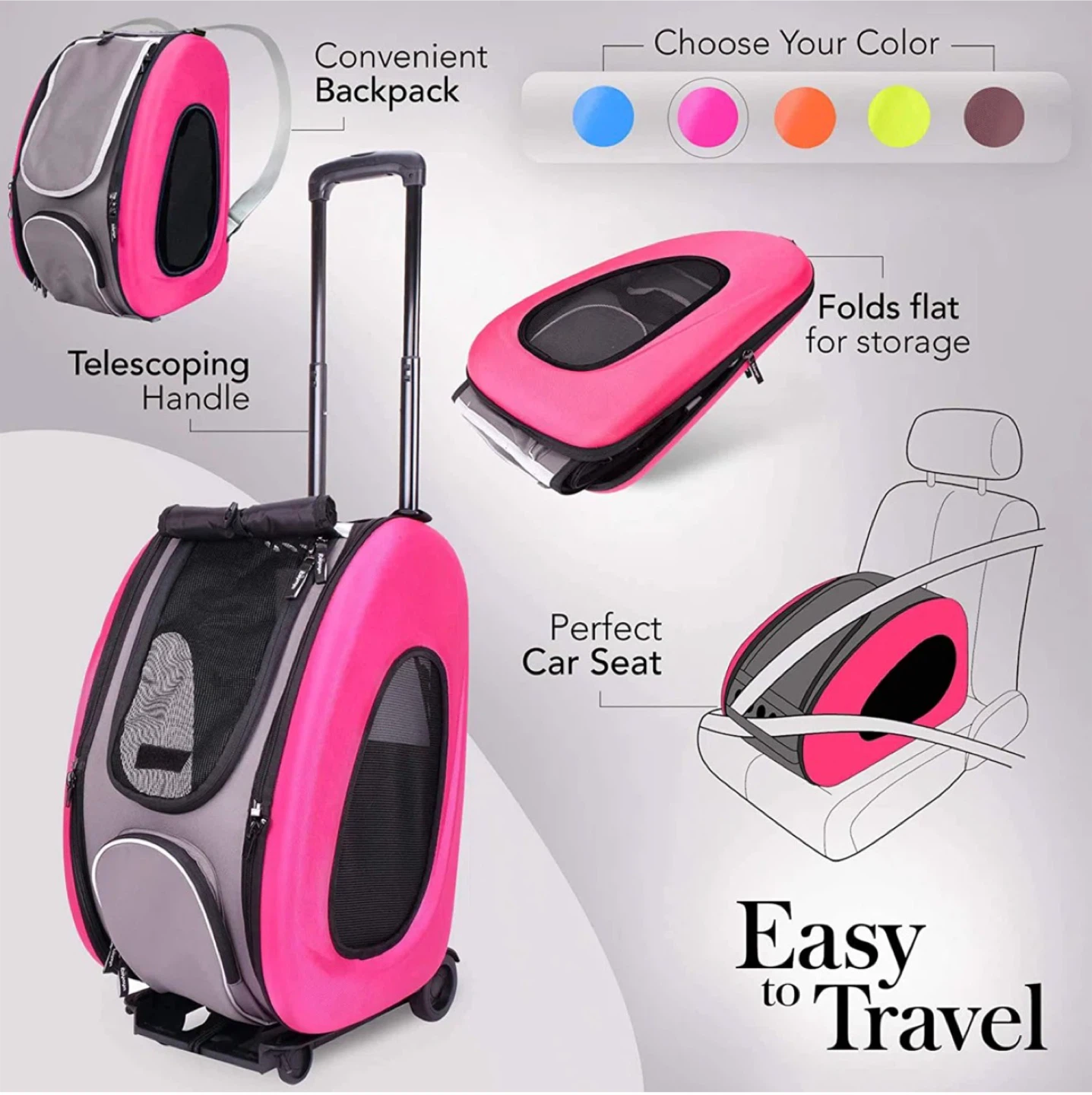 Ibiyaya 5-in-1 Pet Stroller - photo 3