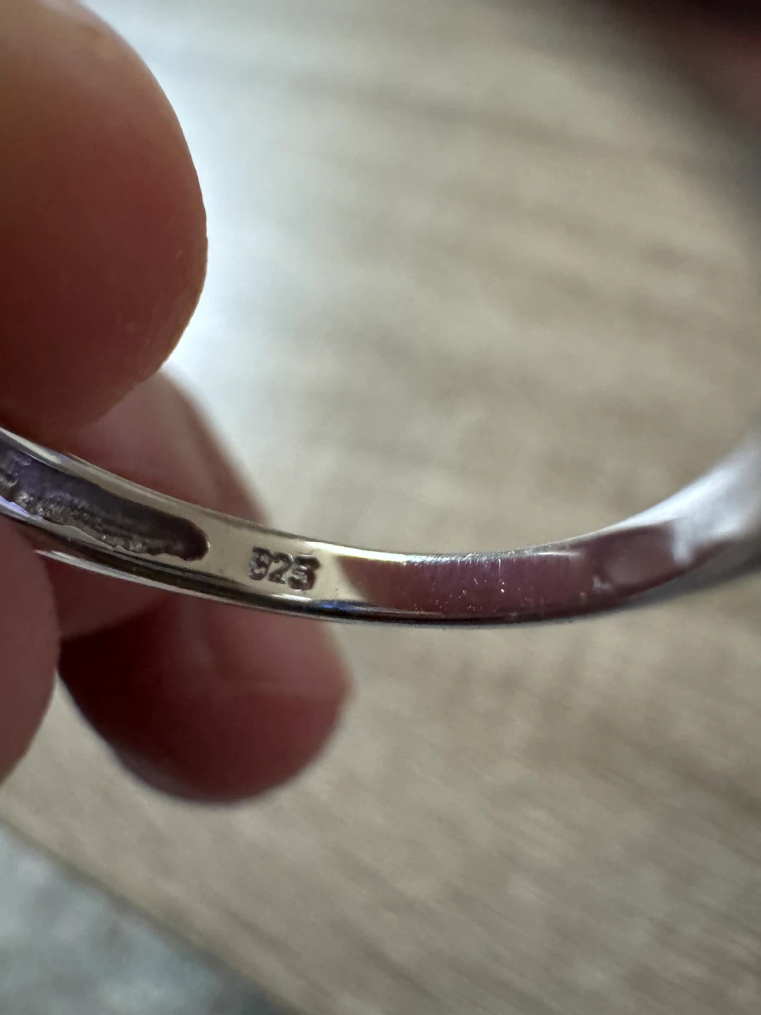 Sterling Silver Sapphire Ring Size 9 - photo 4