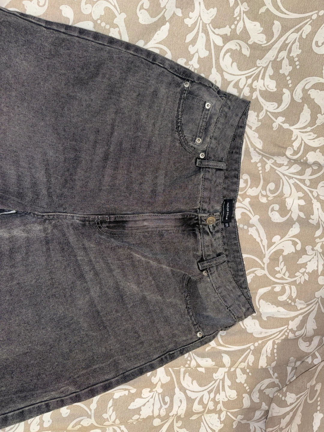 Washed Black Wide Leg Baggy Jeans - photo 3