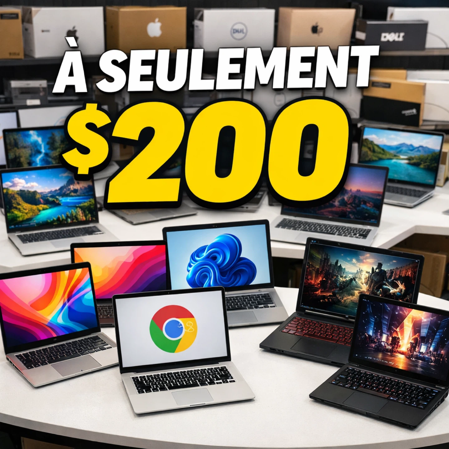 Ordinateurs portables à 200 $