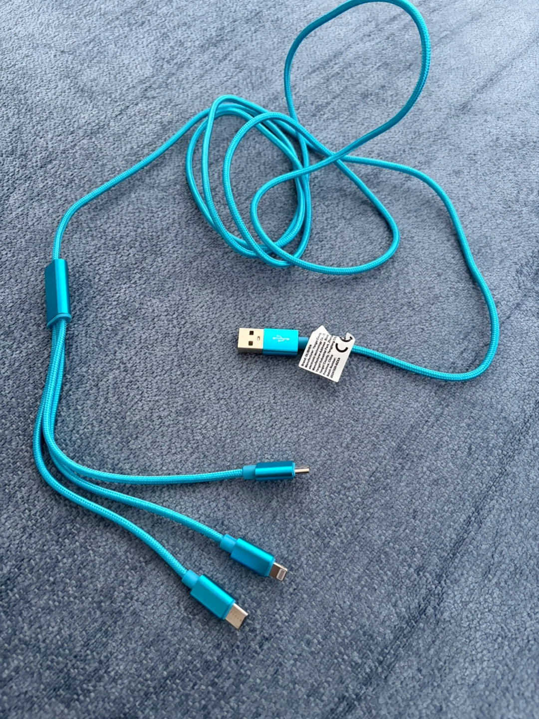 3-in-1 USB Charging Cable - USB-C, Lightning, Micro USB - photo 2