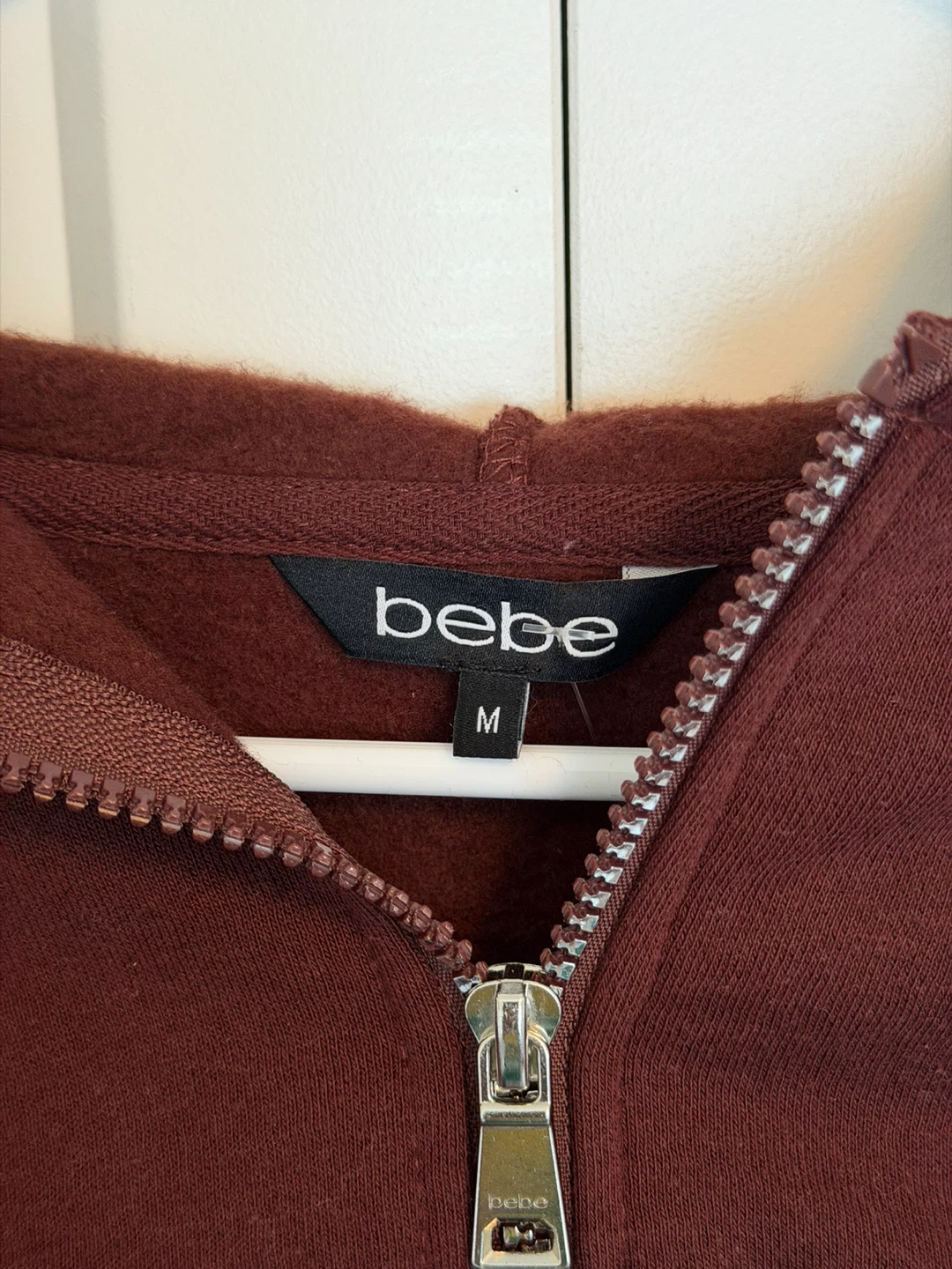 Bebe Women's Velour Tracksuit Set - Burgundy, Size M - photo 4