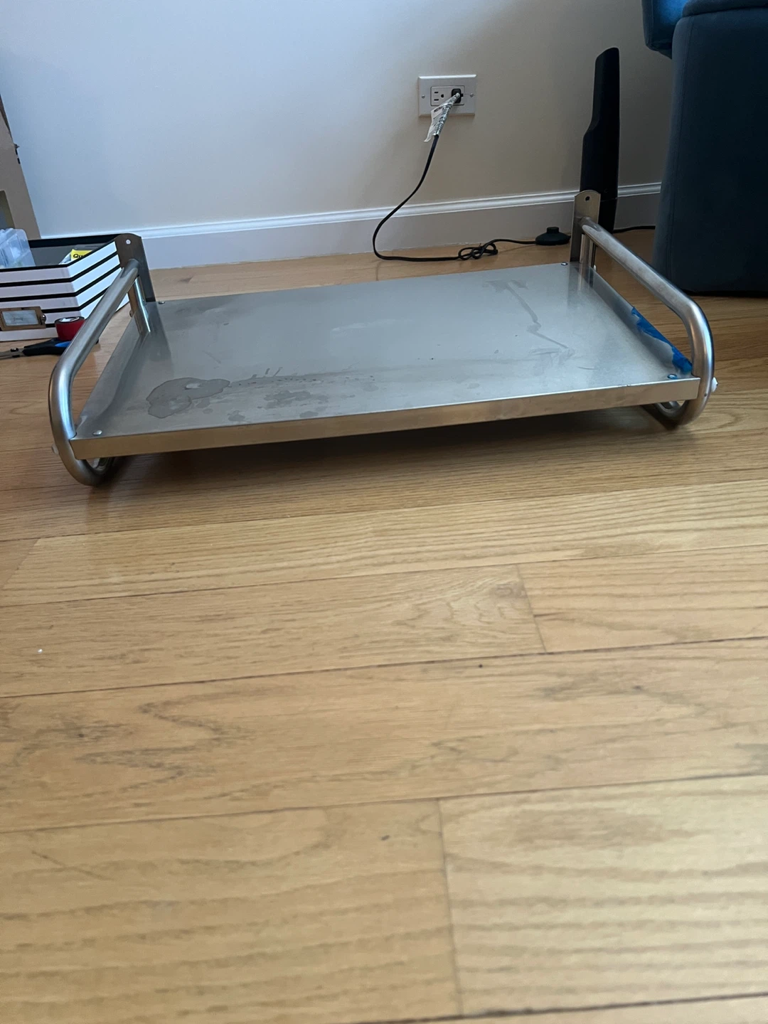 Metal kitchen wall mount shelf for microwave - photo 2