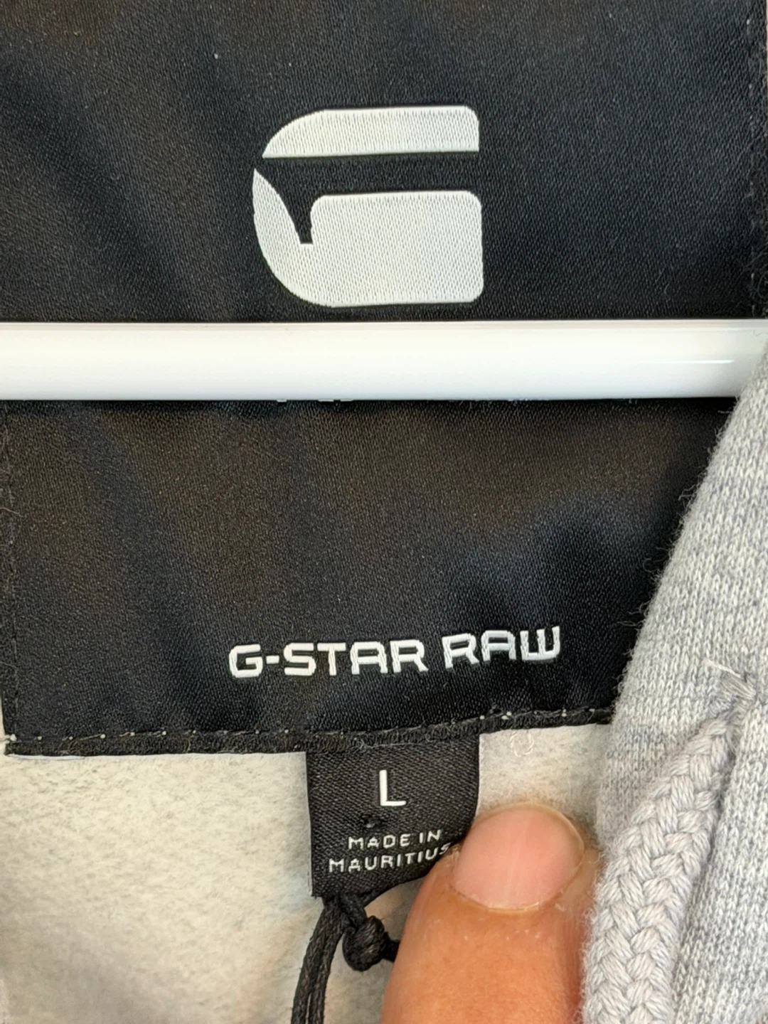 G-Star RAW Originals Hoodie Sweatshirt - Size L - Medium Grey - photo 5