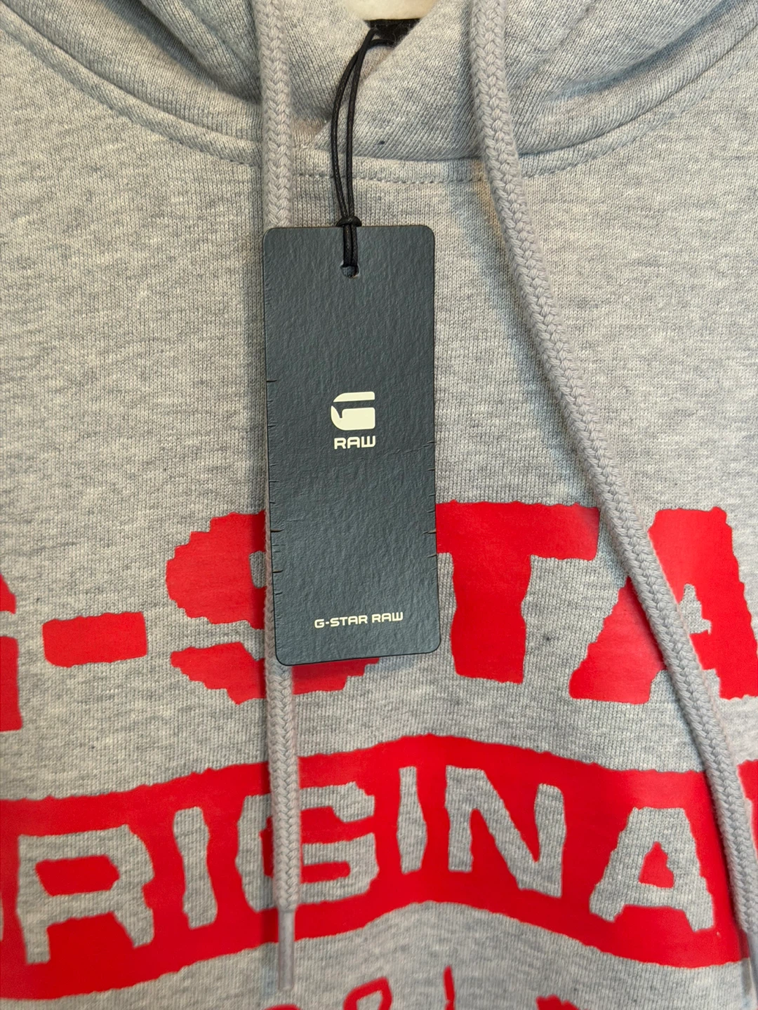 G-Star RAW Originals Hoodie Sweatshirt - Size L - Medium Grey - photo 3