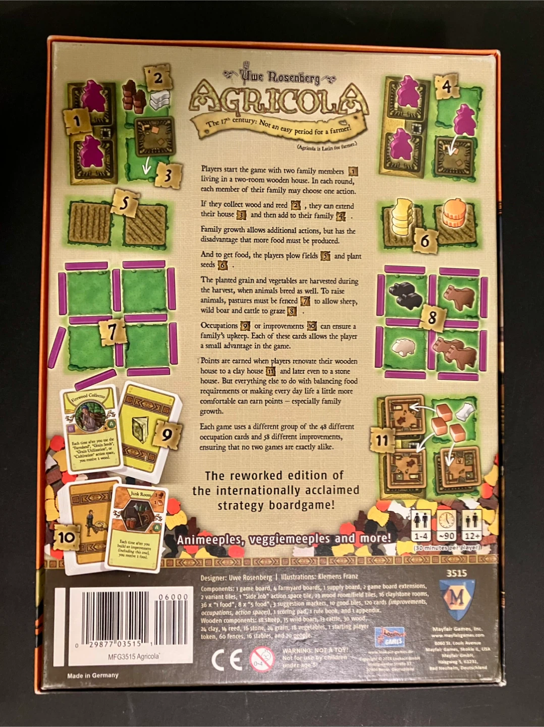 Agricola Board Game by Uwe Rosenberg Complete CIB - photo 5