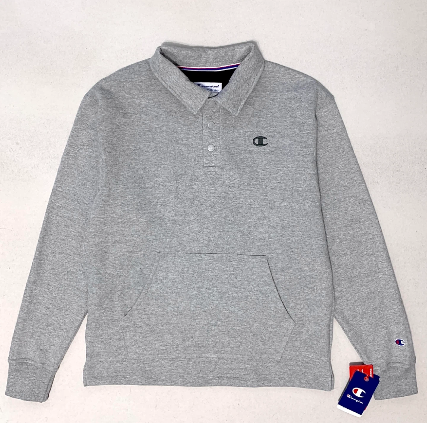 Champion Rugby Sweatshirt Open Hem Heavyweight Fleece NEW