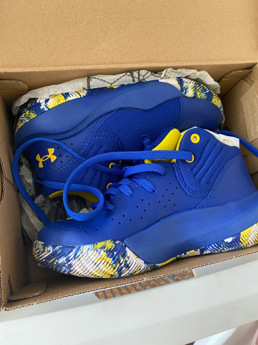 Under Armour Blue Basketball Shoes